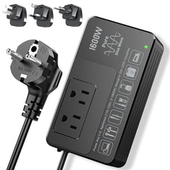 HYTED 1600W converter front view for safe travel power