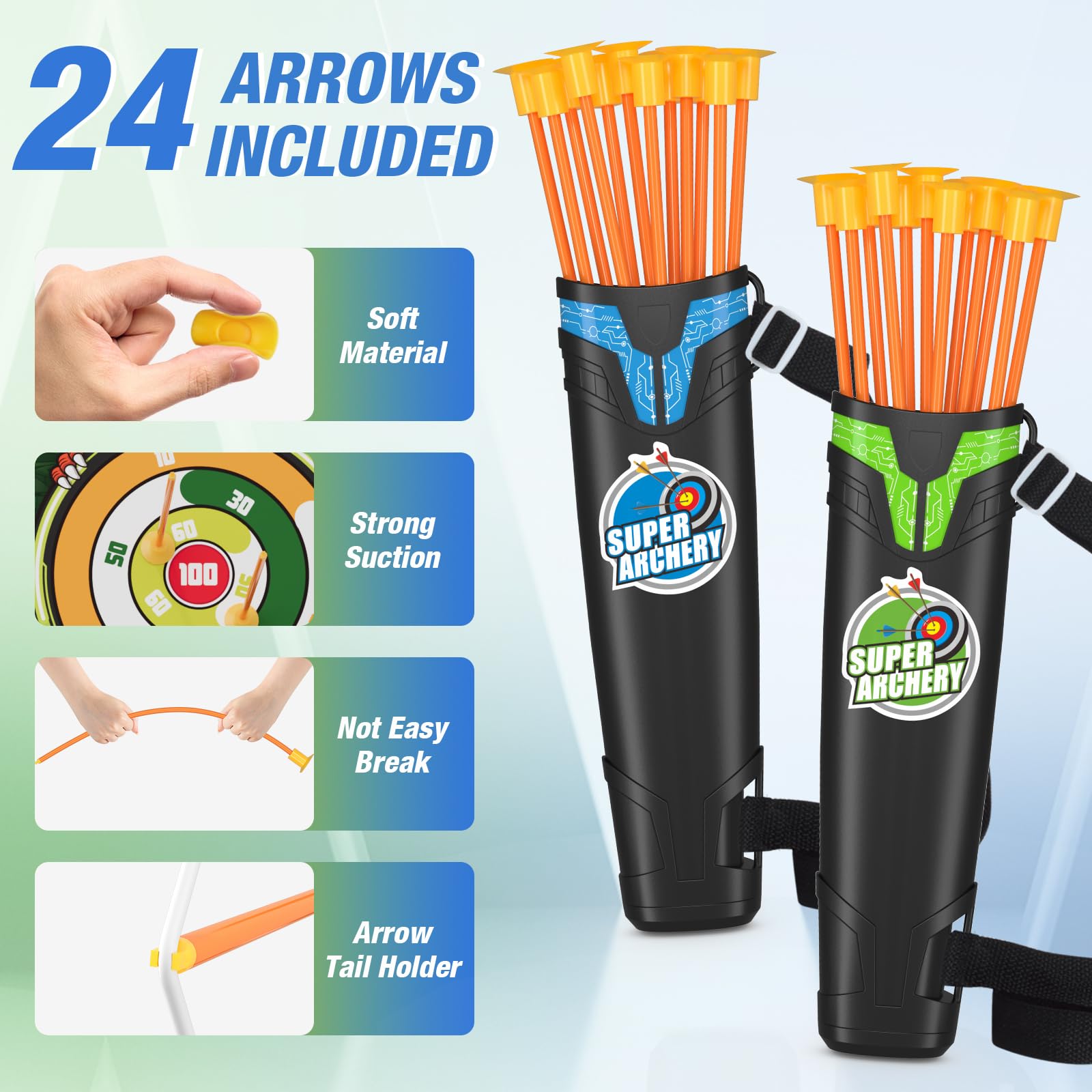 HYES detachable standing target enables adjustable height practice.