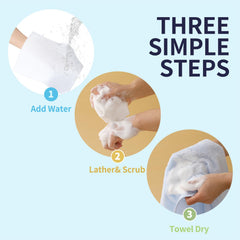 HYGIENJOY extra-large wipe for thorough cleansing when washing space is limited