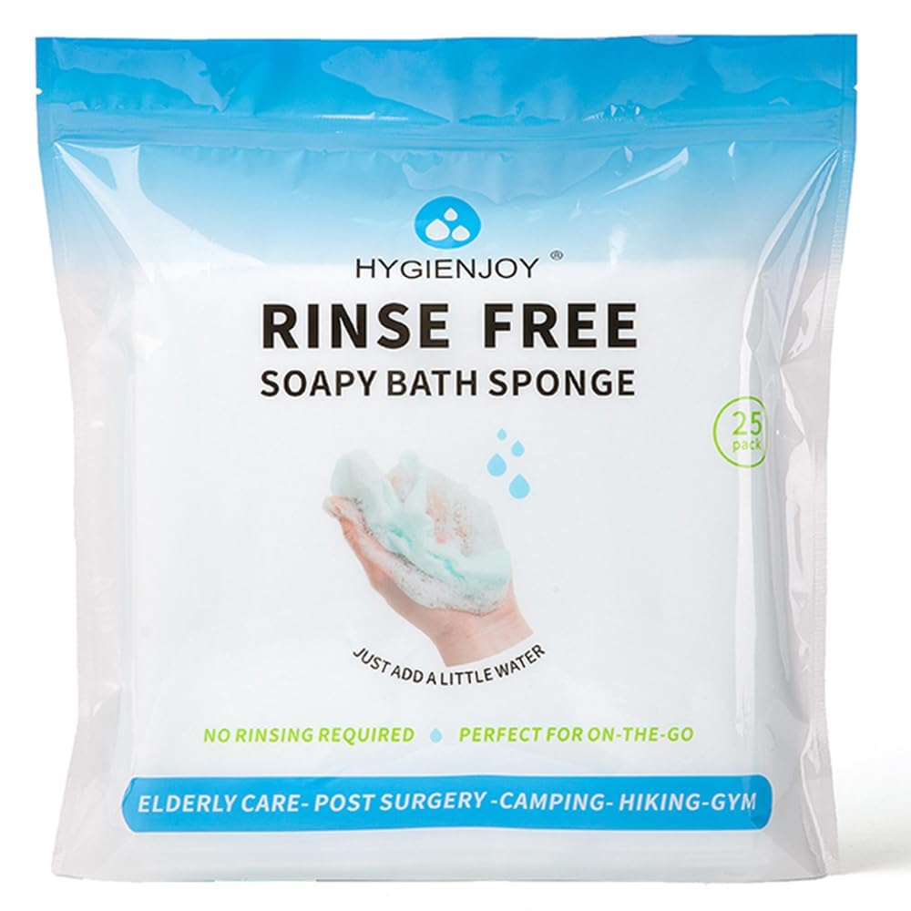 HYGIENJOY soap-impregnated bath wipe for quick full-body cleansing on the go