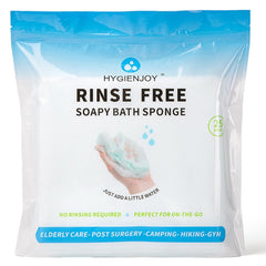 HYGIENJOY soap-impregnated bath wipe for quick full-body cleansing on the go