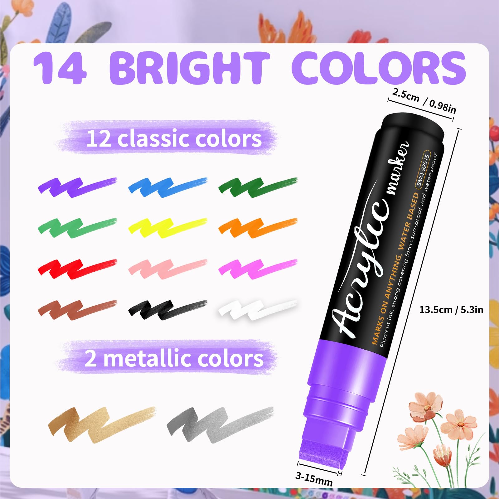 HYHJMISTY jumbo marker ink flow test demonstrates smooth lines and reliable coverage.