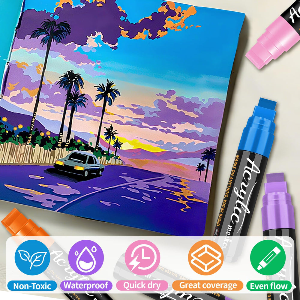 HYHJMISTY poster-art ideas marker demonstrates bold strokes for room decor.