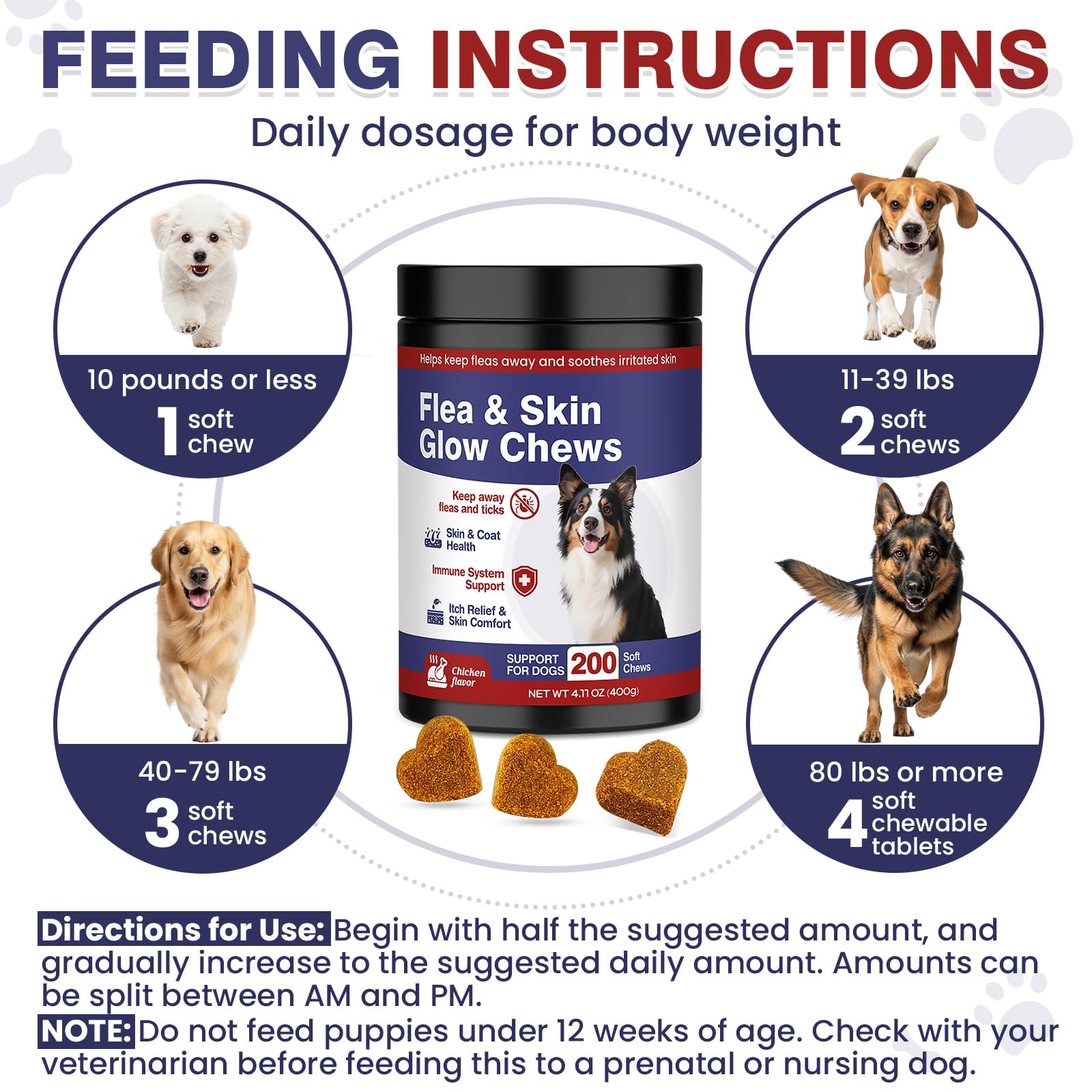 Hyjykd coat shine enhancement chews for a glossy coat
