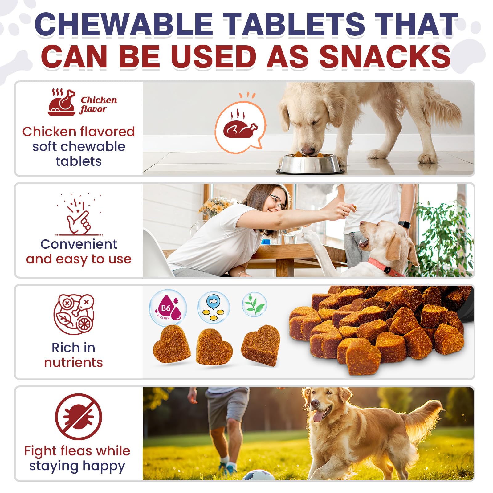Hyjykd easy-dose flea chews provide mess-free protection for dogs