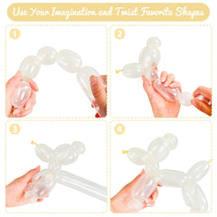 HYKJNBW clear 260 balloons arch example for festive celebrations