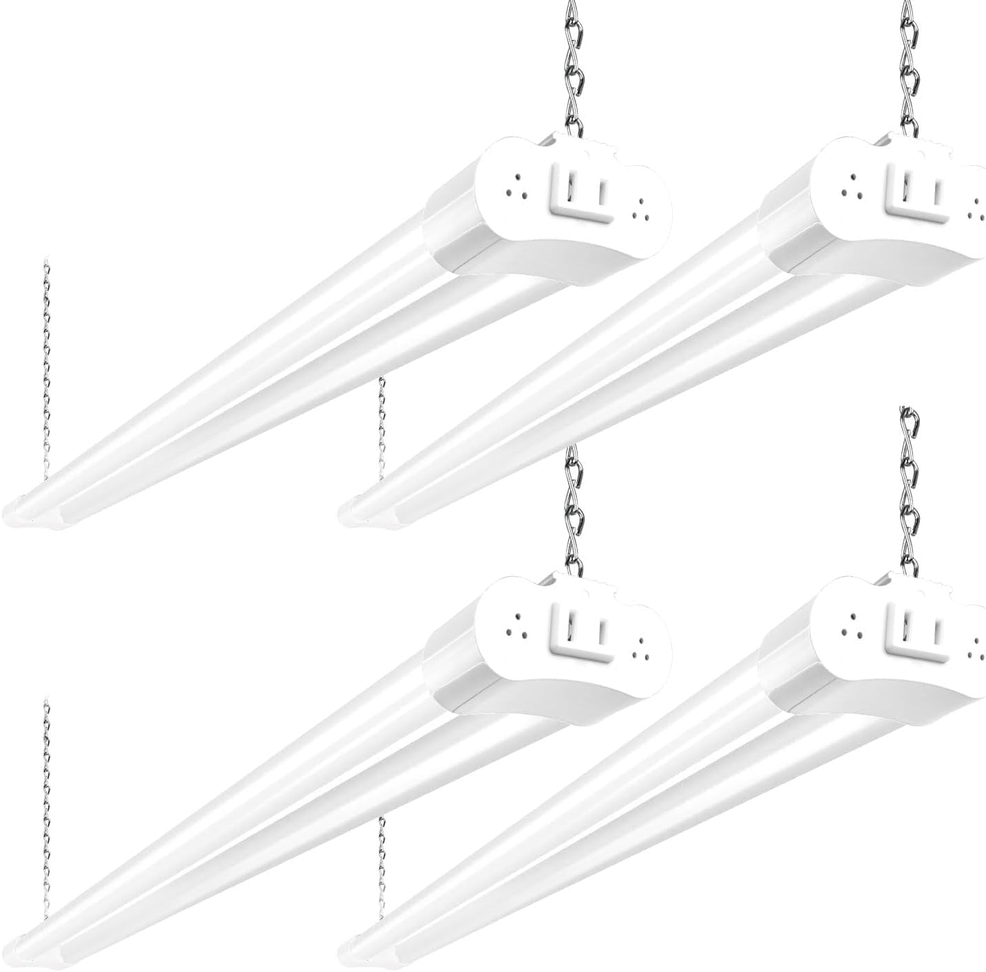 Hykolity linkable LED shop light 4ft demonstrates interconnectivity for wide workspace illumination.