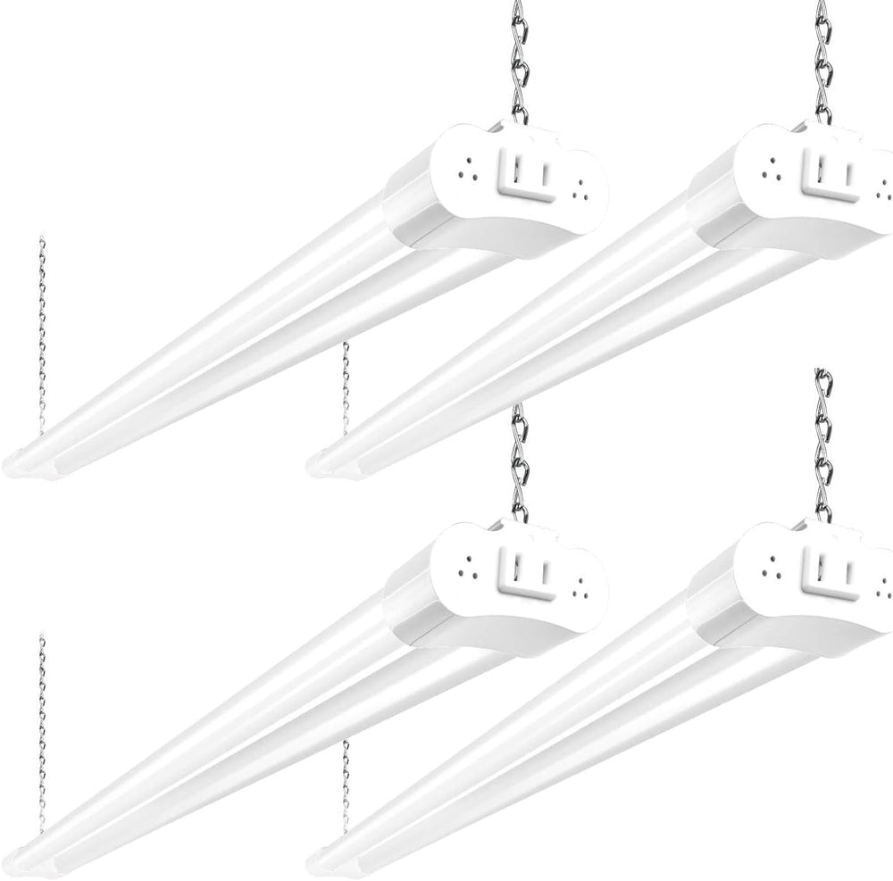 Hykolity linkable LED shop light 4ft demonstrates interconnectivity for wide workspace illumination.