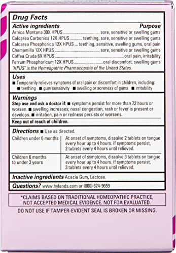 Hyland's Baby Daytime tablets melt in mouth for easy dosing