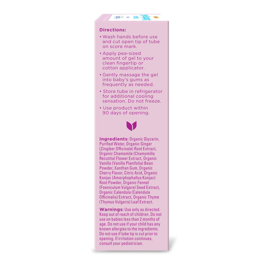 Bottle of Hyland's Baby gel with organic cherry flavor