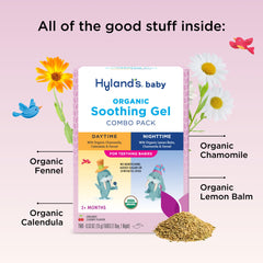 Chilled Hyland's gel in refrigerator for extra cooling sensation during use