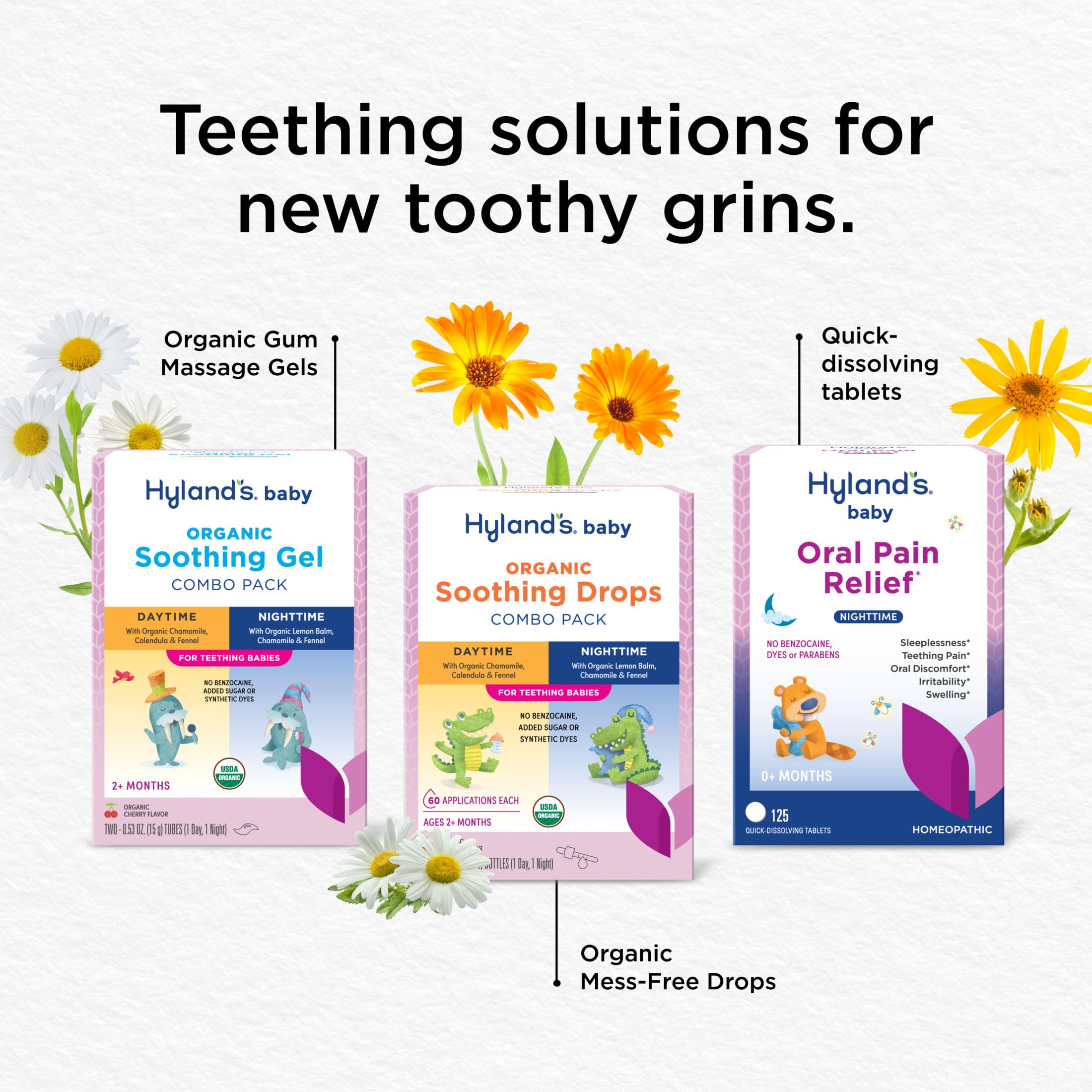 Hyland's Nighttime Formula visible on packaging, designed for soothing evenings.
