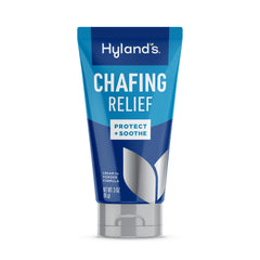 Hyland's Chafing Relief Cream bottle showing non-greasy protection