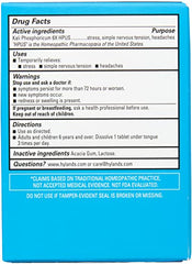 Hyland's Kali Phos 6X tablets in a bottle for daily stress management.