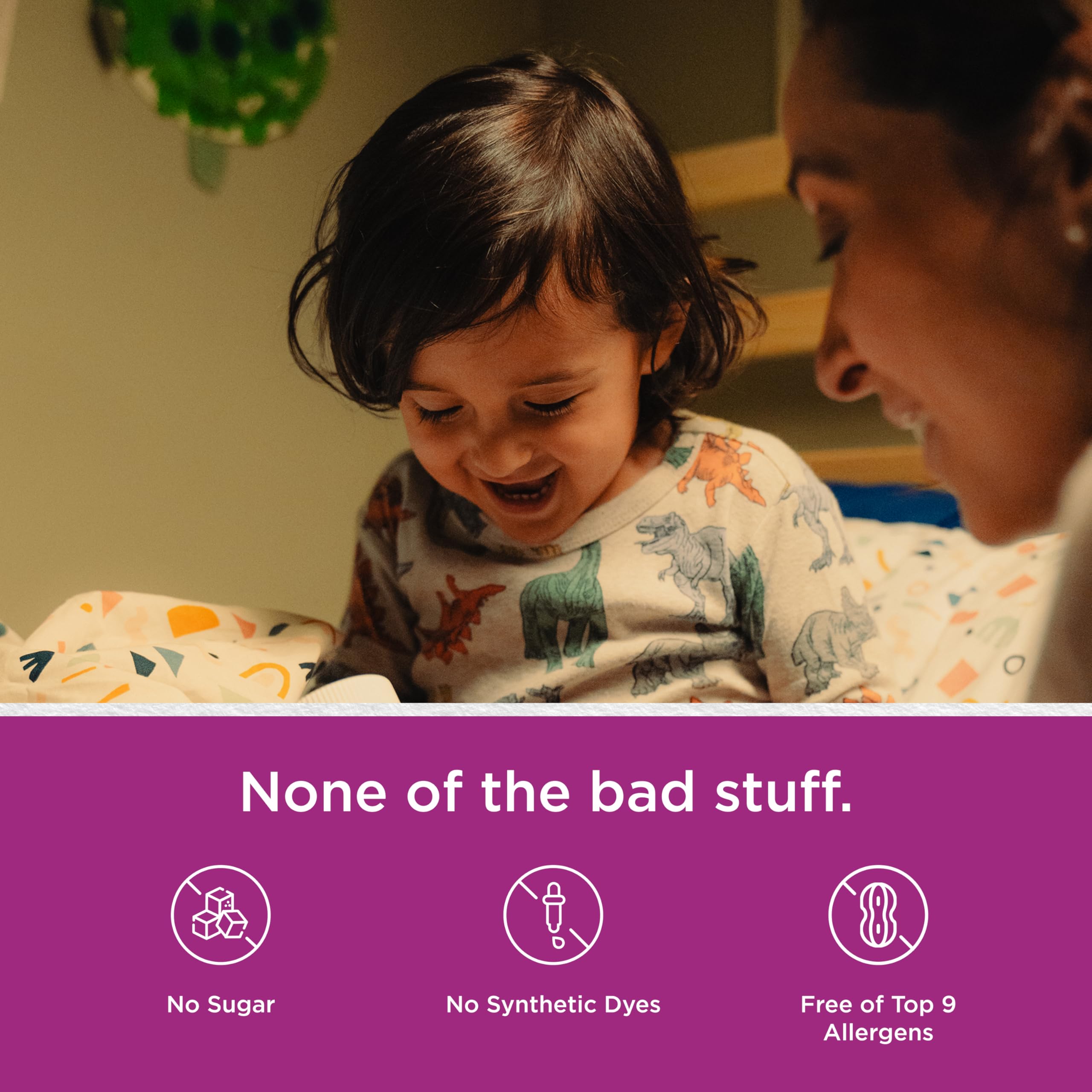 Hyland's Kids Sleep Calm Immunity bottle with grape flavor for kids.