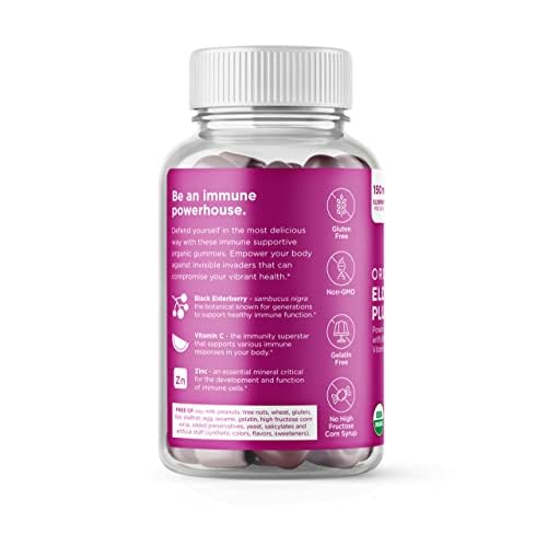 Serving guidance with Hyland's Elderberry Plus Gummies for daily routine