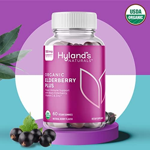 Fruit-pectin base highlighted in Hyland's Elderberry Plus Gummies