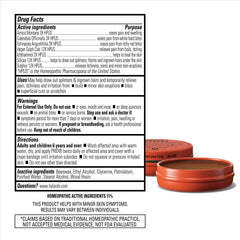 Packaging highlights 18 grams of Hyland's PRID salve.