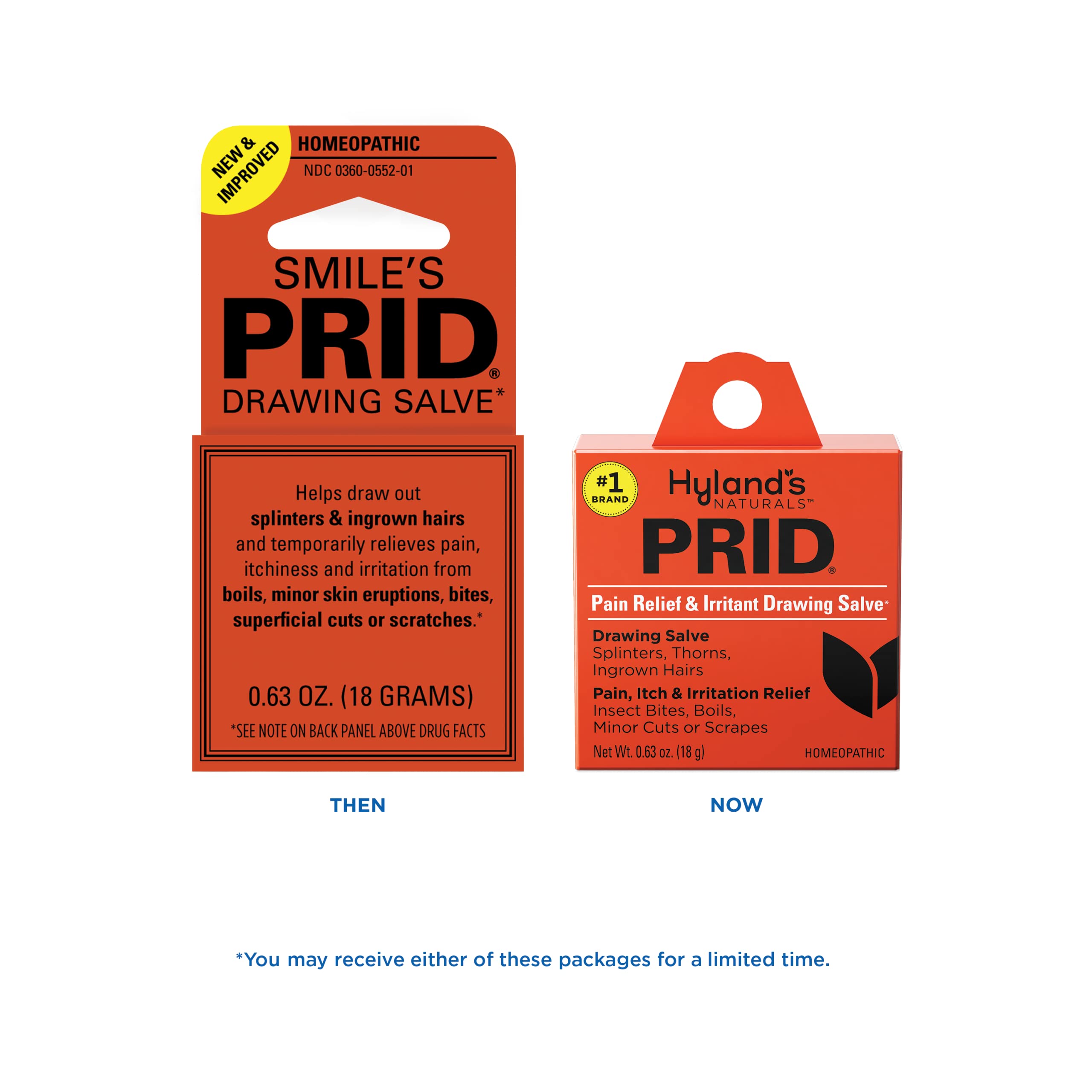 PRID drawing salve in use for skin care and irritation relief