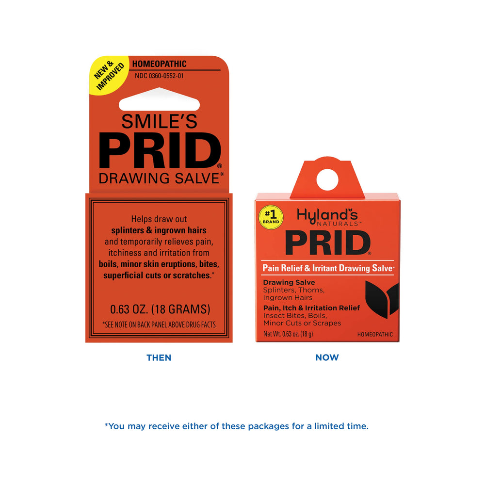 PRID drawing salve in use for skin care and irritation relief