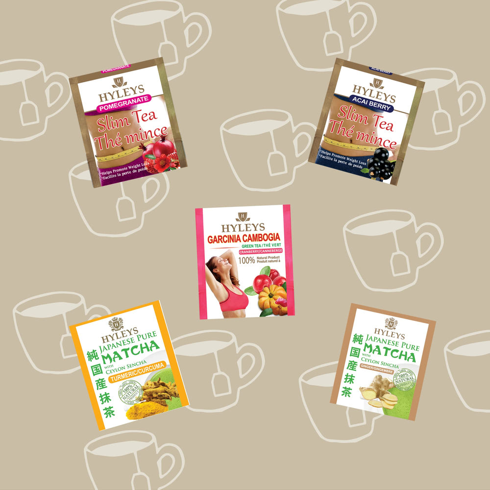 Hyleys Japanese pure matcha ginger tea with energizing aroma.