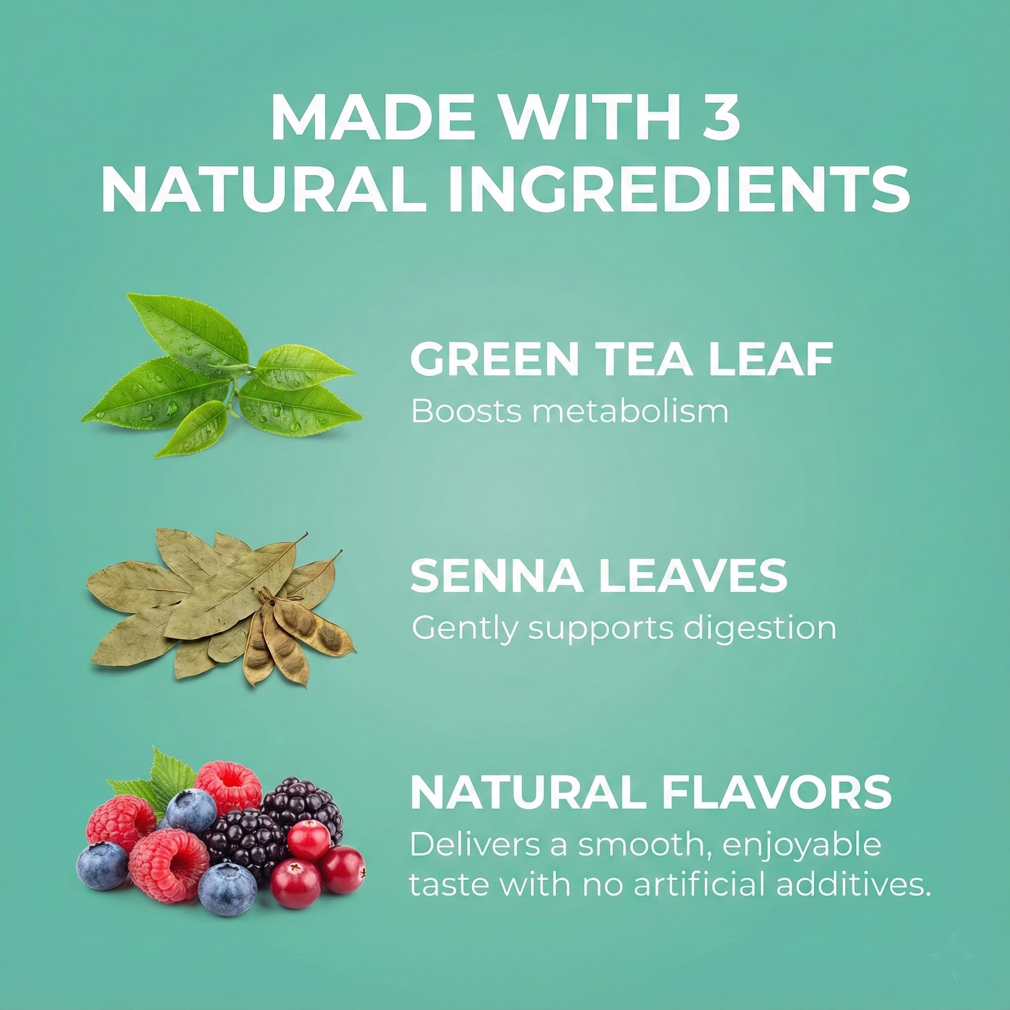 Label on HYLEYS Slim Tea Goji Berry noting non-GMO and gluten-free.