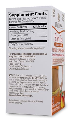 Close-up of Hyleys Slim Tea Pineapple teabag highlighting natural ingredients and aroma.