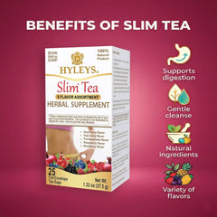 HYLEYS Slim Tea senna leaf image with natural ingredient focus