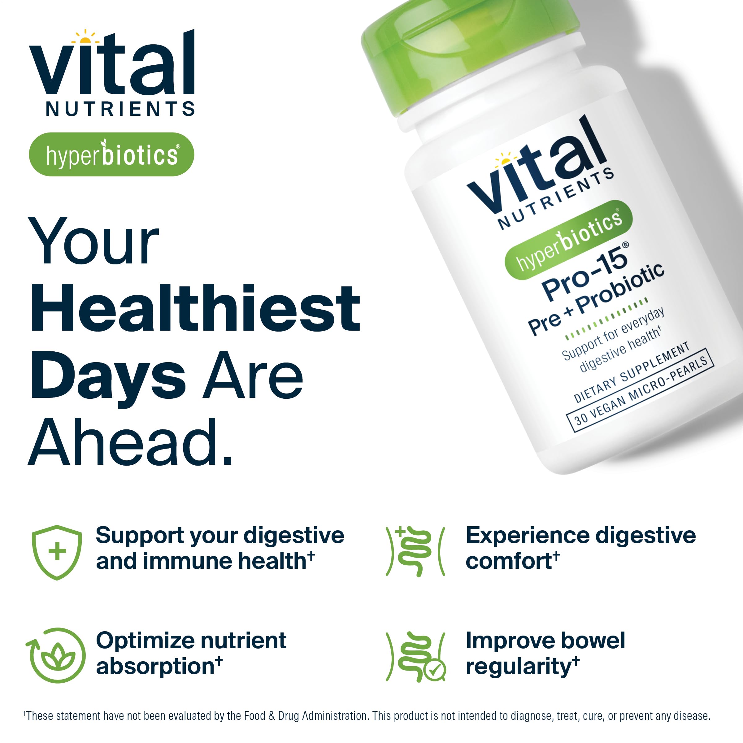 Hyperbiotics shelf-stable packaging communicates no refrigeration for on-the-go wellness.