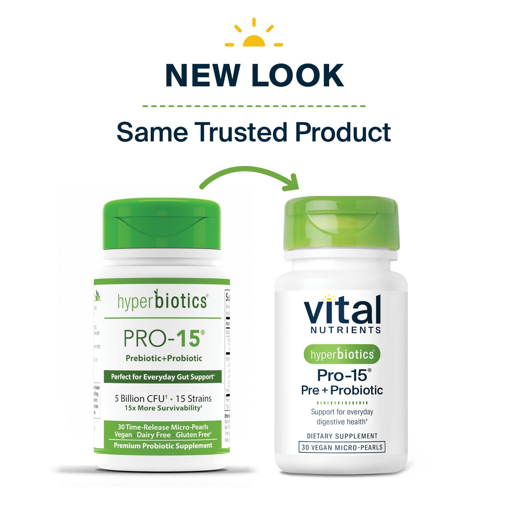 Hyperbiotics third-party testing label highlights purity and potency for consumer confidence.