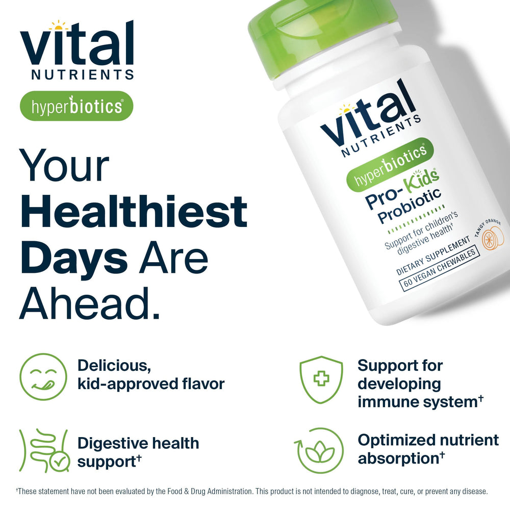 Hyperbiotics Vital Nutrients Pro Kids shelf-stable container