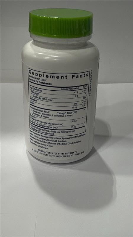 Hyperbiotics Vital Nutrients Pro Women bottle-top detail suggests premium packaging