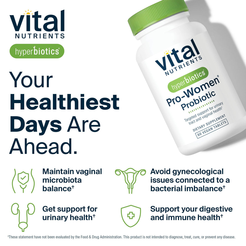 Hyperbiotics Vital Nutrients Pro Women cranberries and D-mannose supporting urinary health