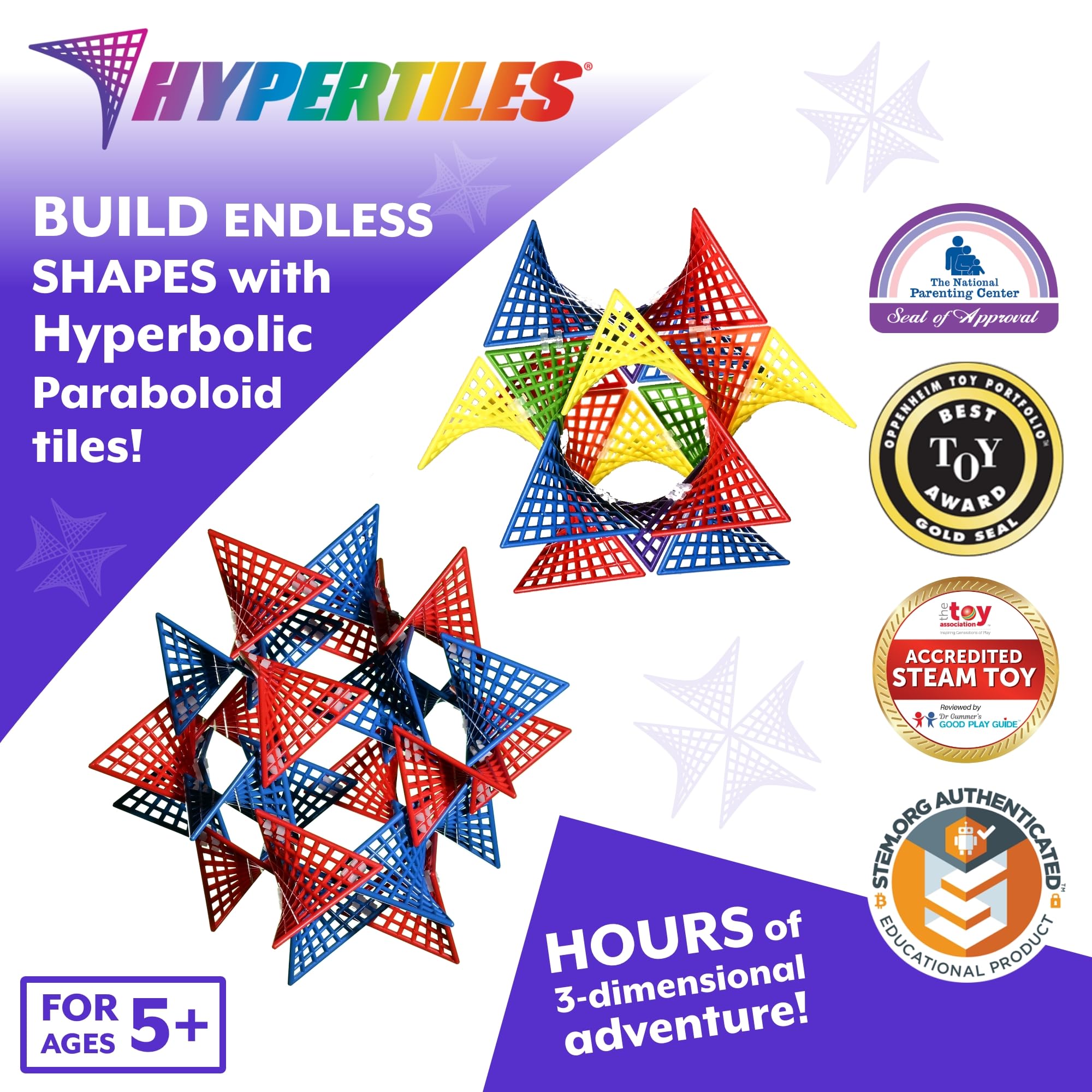 Hypertile connectors pairing demonstrates versatile joining between tiles.