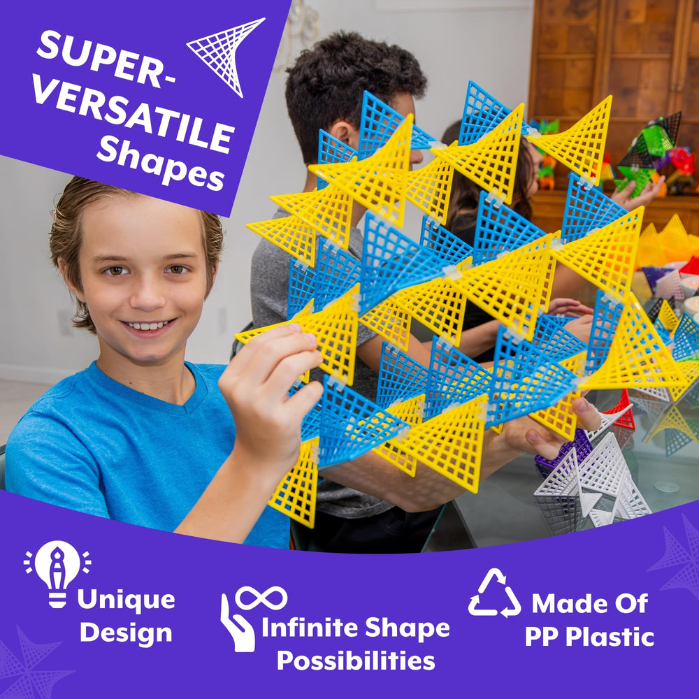 Hypertile dynamic shapes in motion to inspire spatial thinking.