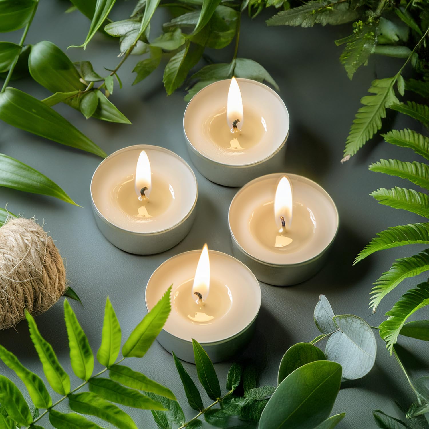 Hypmis ambience-enhancement tealights boost ambience at weddings or parties.