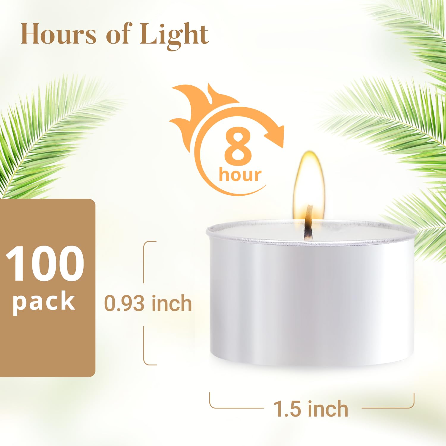Hypmis unscented-tealights provide calm ambiance without fragrance.