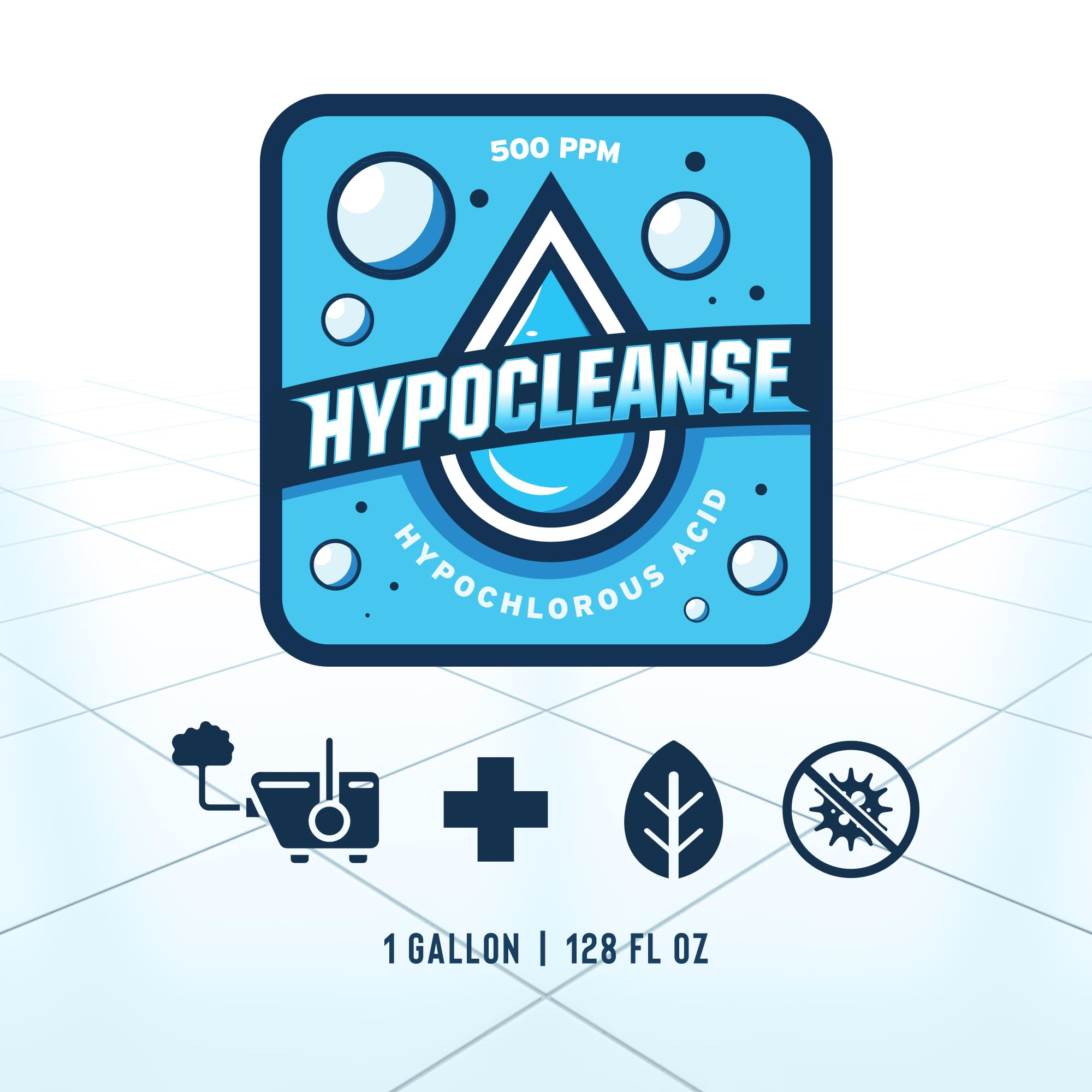 Hypocleanse HOCl on kitchen countertops for grease-free shine