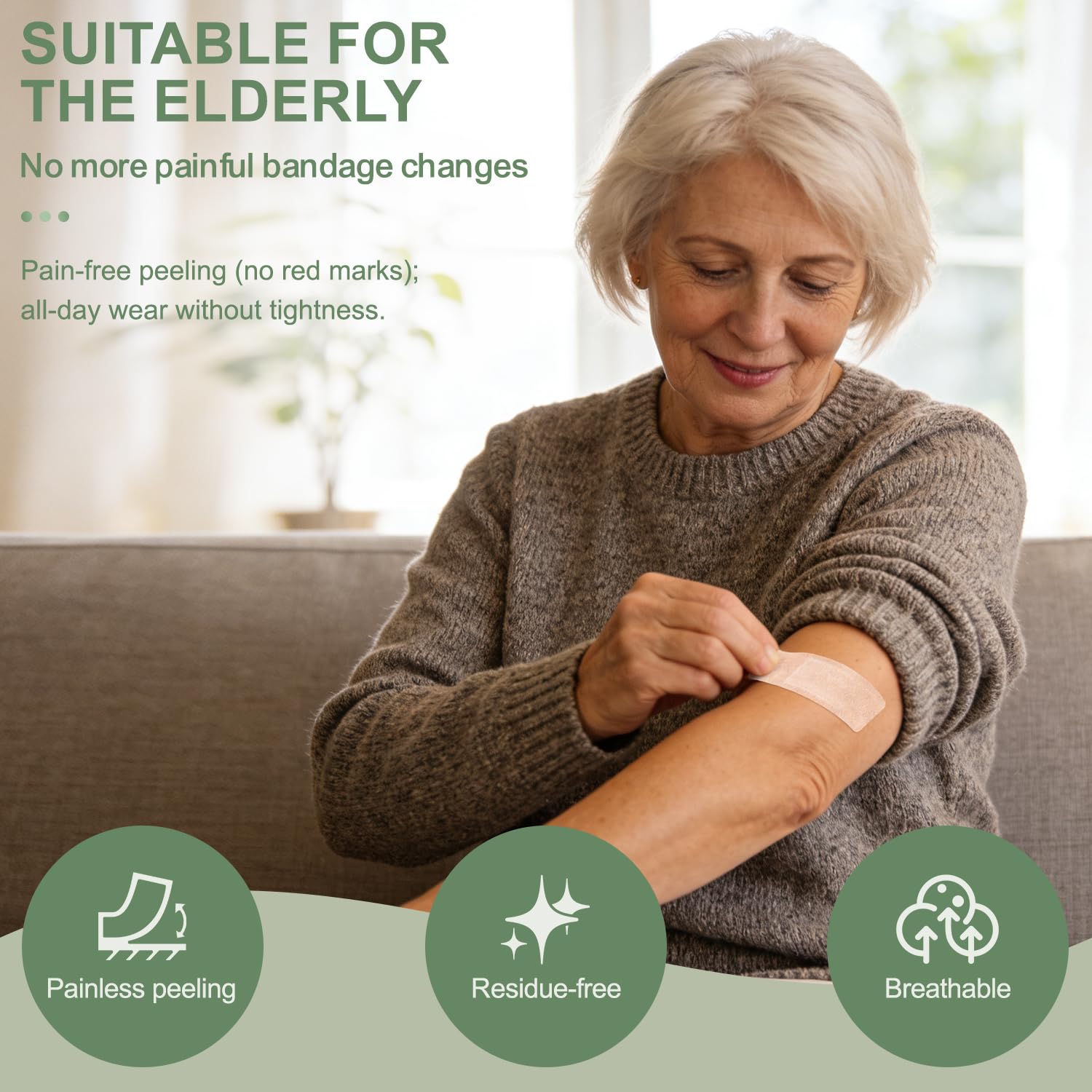 Hysimedy breathable outer fabric bandage allowing air flow