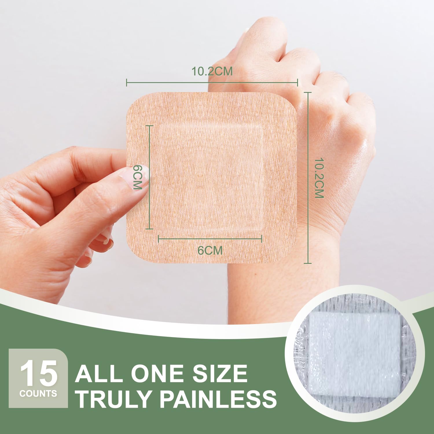 Hysimedy bandages exterior fabric showing flexible, breathable layer for comfortable wear.