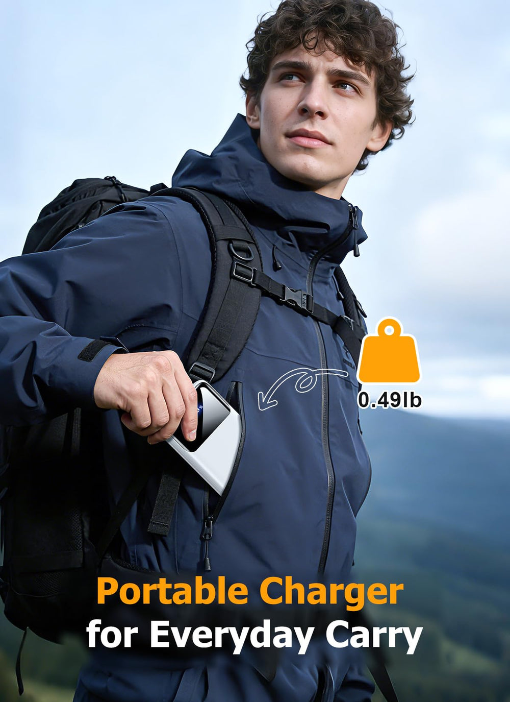 HYUCKOT 10000mAh slim design fits in pocket or bag for daily power.
