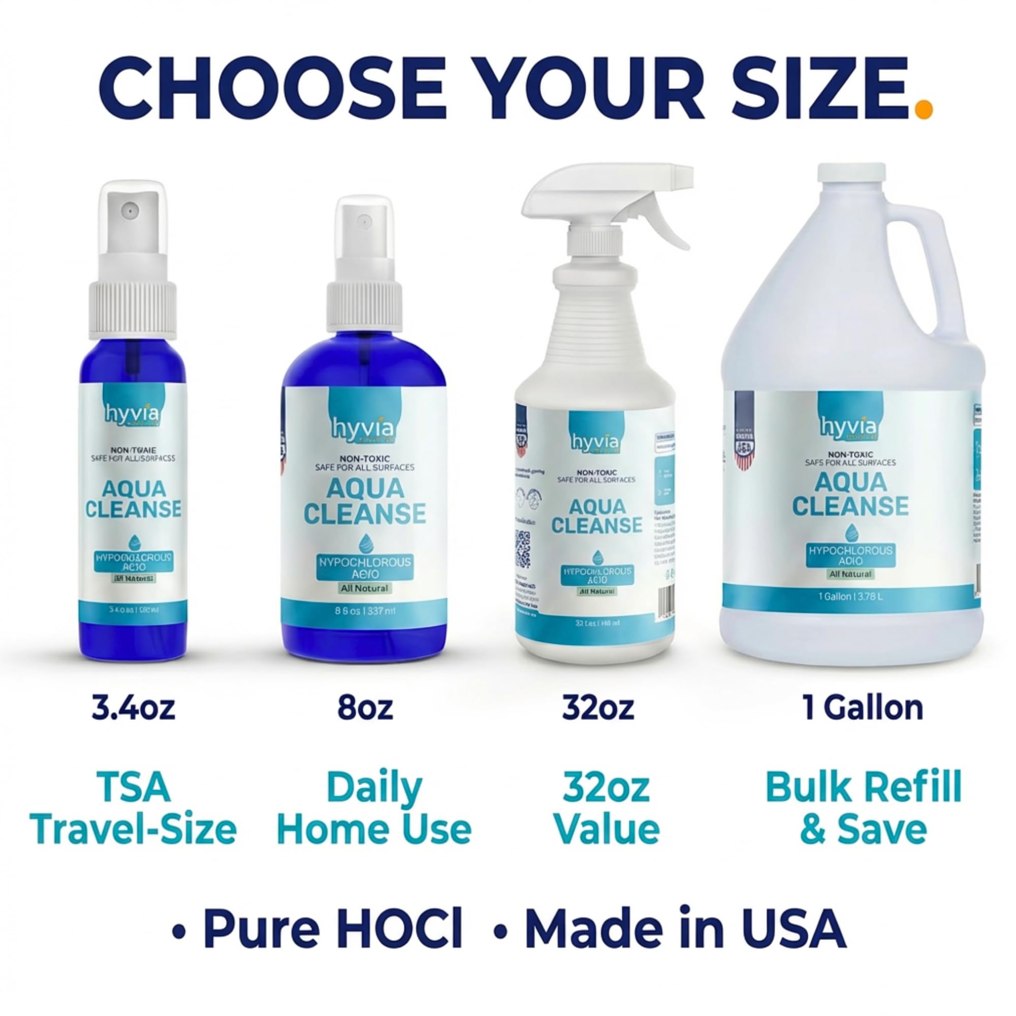 Bulk refill of Hyvia Health AquaCleanse for easy home maintenance