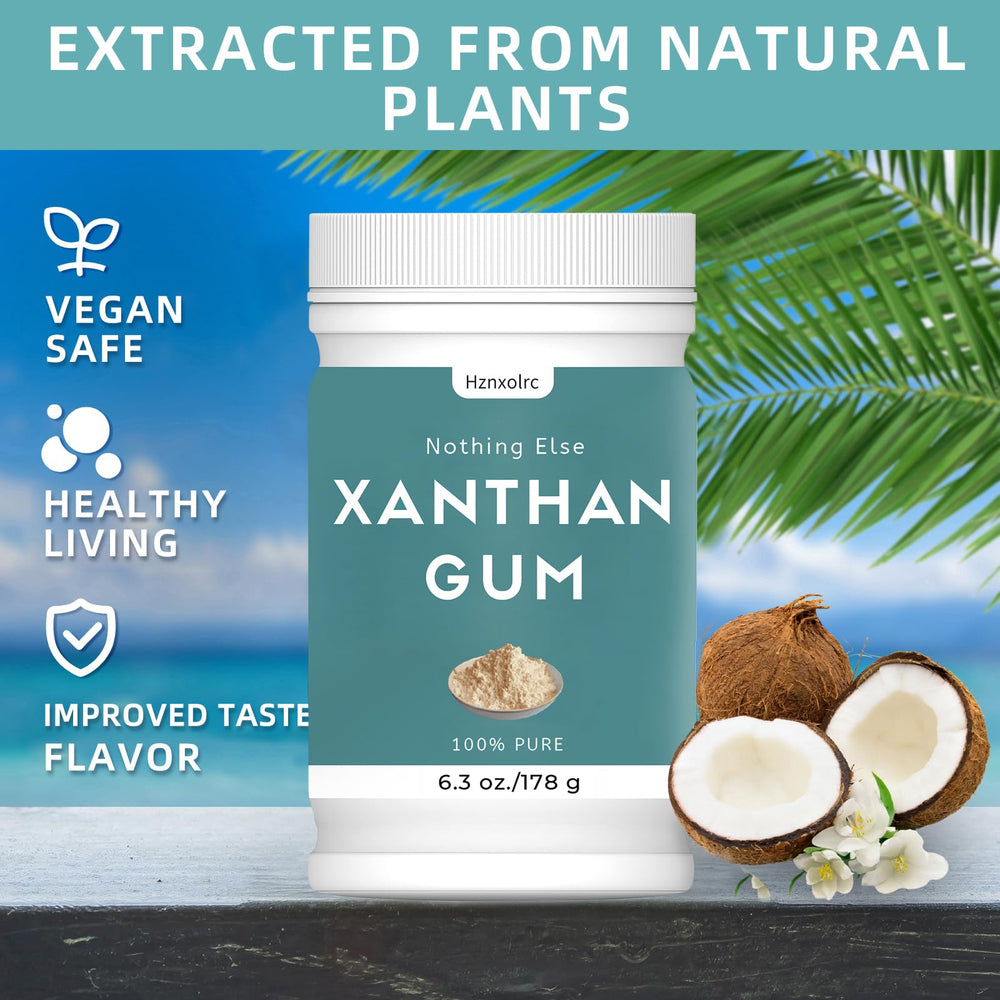 Hznxolrc xanthan gum powder measuring spoon for precise gluten-free thickening.