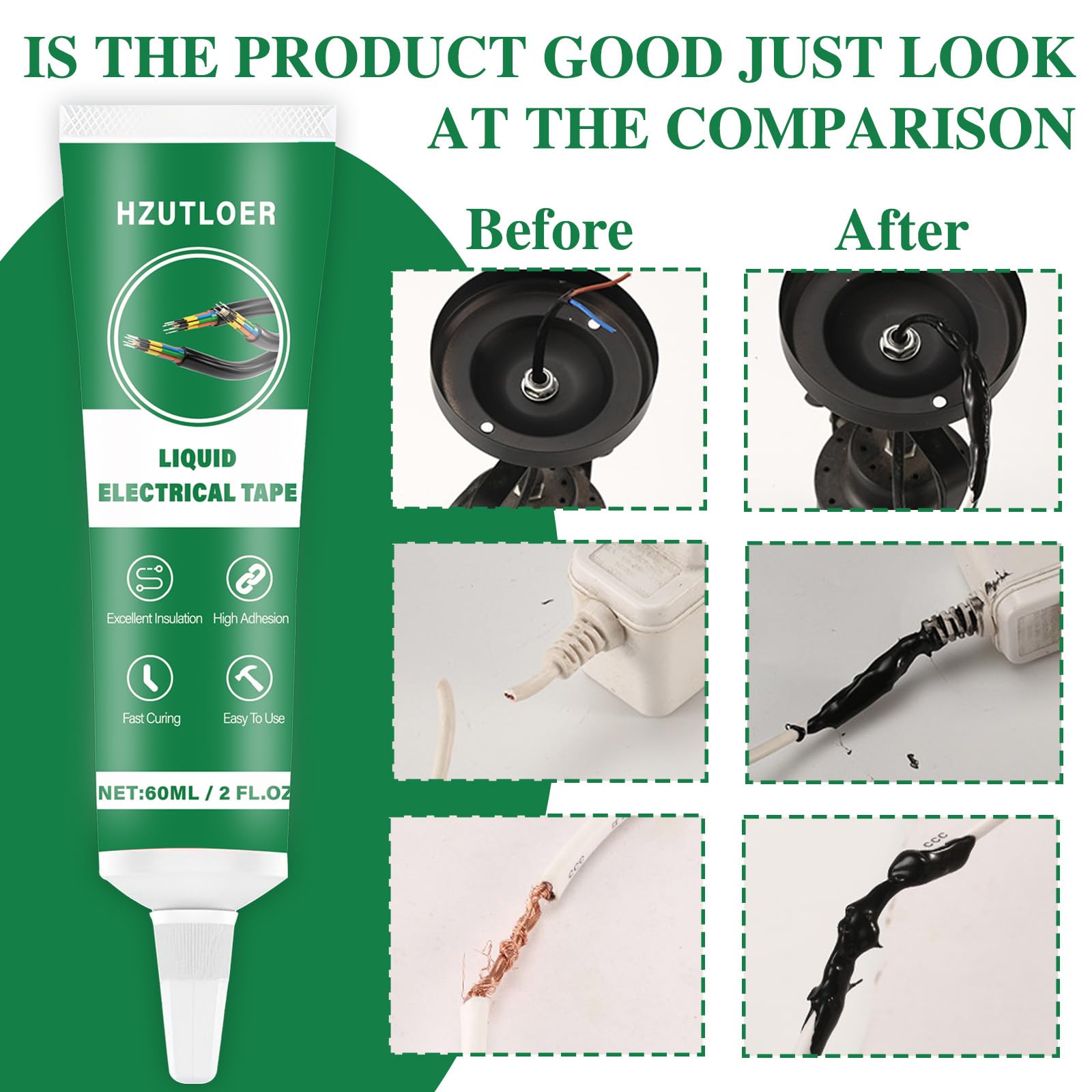 Hzutloer product used for both indoor and outdoor electrical repairs.