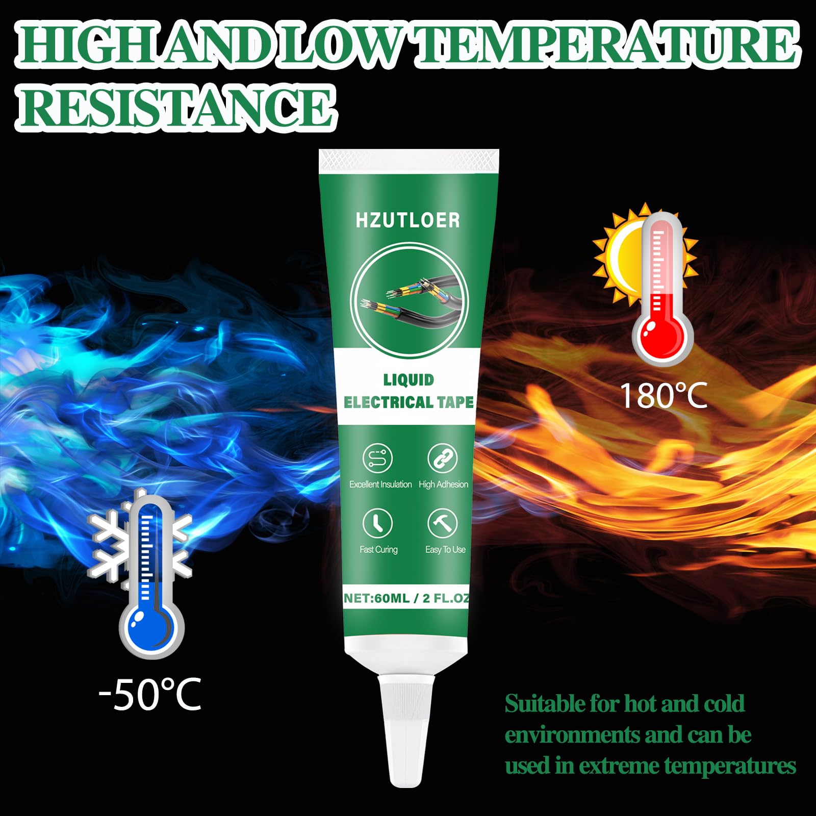 Hzutloer self-tip applicator demonstrating precise coverage.