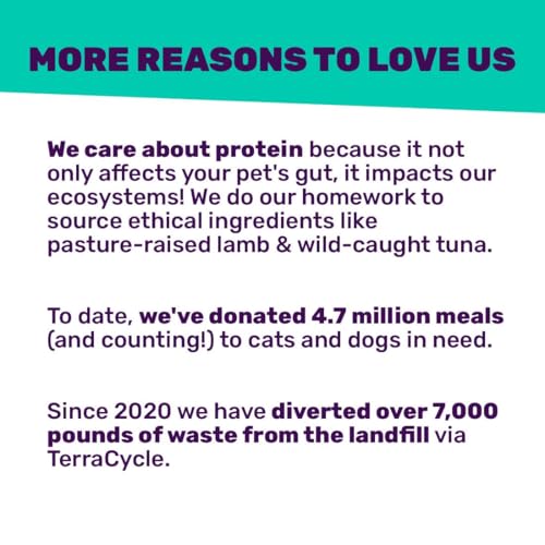 I AND LOVE AND YOU Feed Meow SHINE Salmon and Tuna Feast image suggests coat-friendly protein