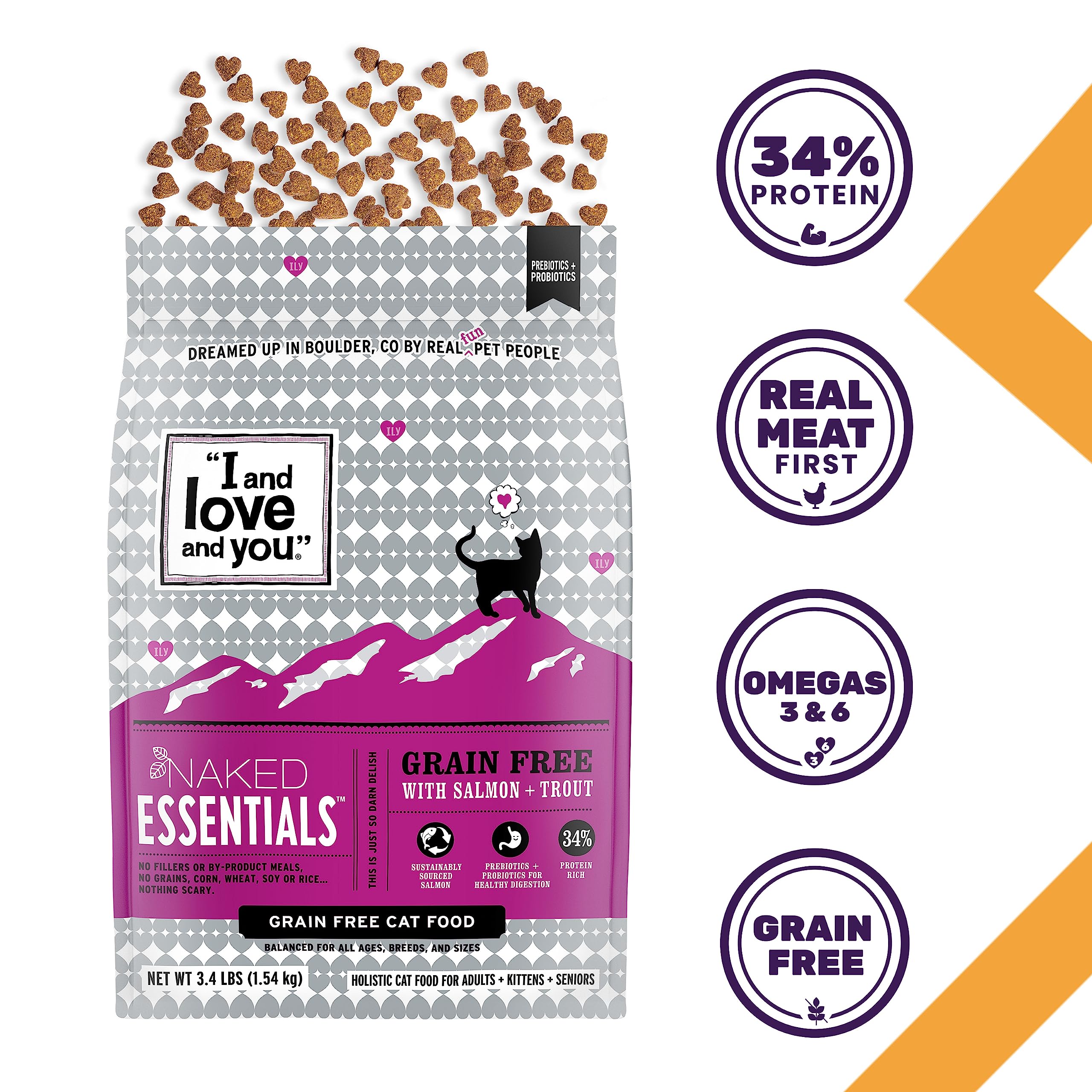 I and Love and You Naked Essentials prebiotics probiotics illustration implying gut health support.