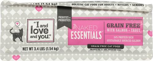 I and Love and You Naked Essentials serving bowl with kibble.