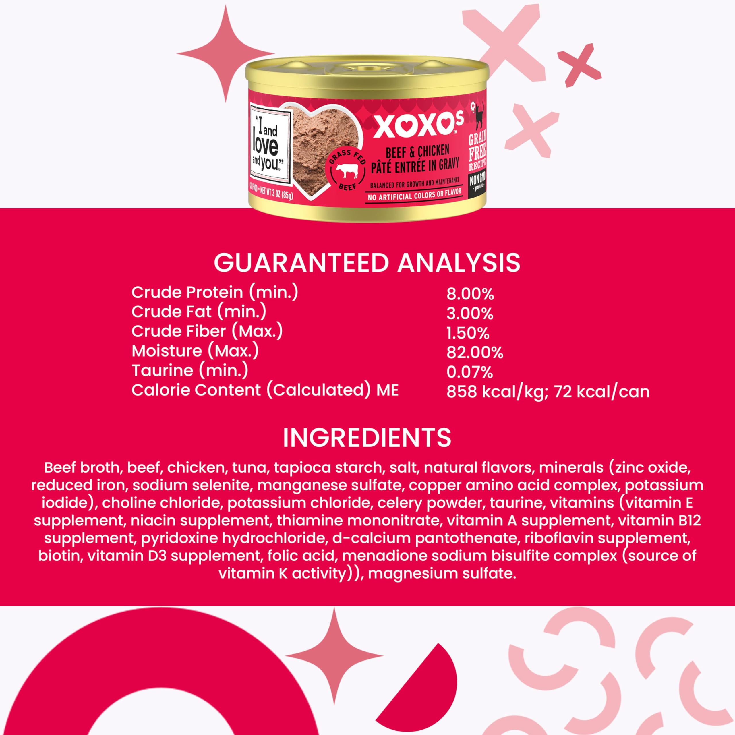 I AND LOVE AND YOU XOXOs nutriments-vitamines selon AAFCO
