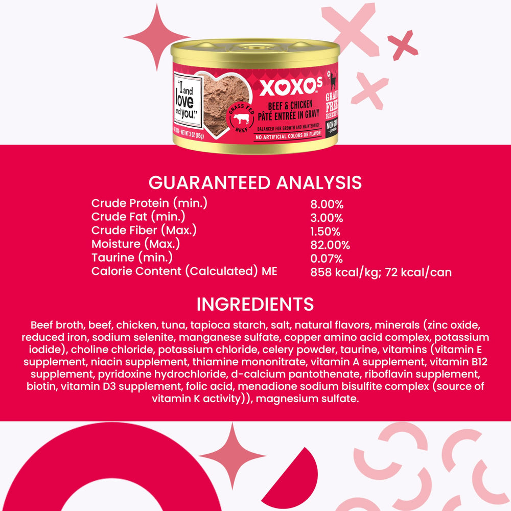 I AND LOVE AND YOU XOXOs nutriments-vitamines selon AAFCO